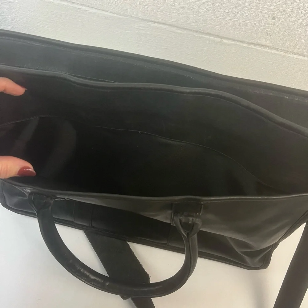 Coach Legacy Black Leather Briefcase 0538